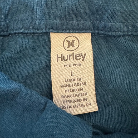 Hurley Size Large Blue Polo - Picture 3 of 3